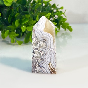 Haute qualité pierre précieuse mexicaine Agate <span class=keywords><strong>Point</strong></span> colonne guérison cristal mexicain Agate tour pour la décoration de la maison - Product Image 4