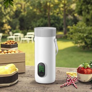 Customized New Design Rechargeable Electric Kettle <b>USB</b> 304 Stainless Steel Bottle Heater Smart Home Appliance for Car Hotel Use - Product Image 5