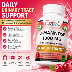 Suplemento Dietético Shecome D Mannose 1300mg con Extracto de Arándano para Adultos, Apoya la Salud del Tracto Urinario, Cápsulas de D Mannose - Product Image 3