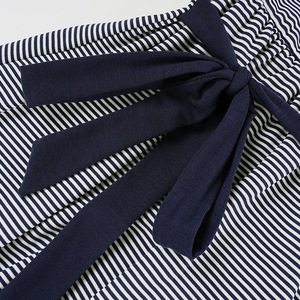 Camisa de Muñeca con Botones a Rayas y Ribete de Encaje Tejido Estilo <span class=keywords><strong>Cyber</strong></span> <span class=keywords><strong>Y2K</strong></span>, Top Versátil de Manga Larga con Cuello en V y Cintura Alta con Lazo - Product Image 6