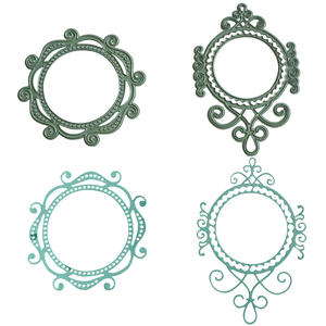 قوالب قطع دائرية من الدانتيل، قوالب نقش وقص معدنية لصناعة البطاقات والسكرابوكينغ - Product Image 6