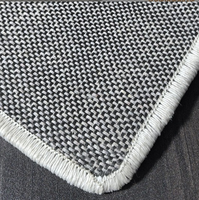 Grand tapis moderne de luxe léger, couleur unie, imperméable, lavable en machine, avec dos en latex, tapis rectangulaire pour salon