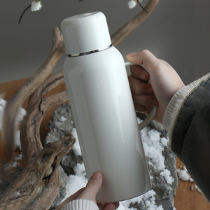 Taza termo con pantalla inteligente de gran capacidad, mango portátil ligero de acero inoxidable 316, diseño moderno de cañón de acero para exteriores - Product Image 3