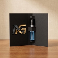Boîte extérieure de luxe portable pour échantillon de parfum en verre, mini emballage en carton personnalisé avec logo, flacon en verre de 3 ml avec bouchon à tirette