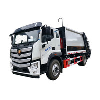Camion Compacteur de Déchets Foton 4x2 de 14 Mètres Cubes, Chargeur Arrière de 12 Tonnes, Compresseur de Déchets pour le Transport des Déchets, Vente Directe Usine