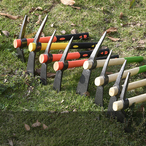 Mini <span class=keywords><strong>houe</strong></span> de jardin à <span class=keywords><strong>deux</strong></span> têtes en acier au carbone de haute qualité, poignée en fibre de verre, creuser le sol à 3 broches - Product Image 3