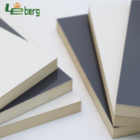 Panneau MDF personnalisé en usine avec face PET, placage brillant, panneau MDF UV pour meubles et armoires