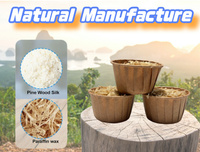 All Natural Fire Starters Cup Tinder Set Eclairage facile pour cheminée BBQ Camping & Bonfire