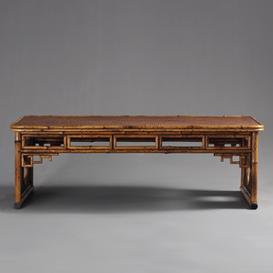 Chinese Style <b>Bamboo</b> Tea <b>Table</b> Rectangular Meilu <b>Bamboo</b> Lacquer Finish Zen Inspired <b>Coffee</b> <b>Table</b> - Product Image 3