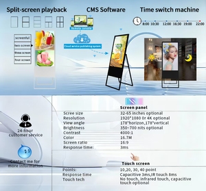 CH xách tay Android 43/49 inch <span class=keywords><strong>LCD</strong></span> hiển thị độ sáng cao kỹ thuật số biển Poster Board cho thang máy cửa hàng bán lẻ tầng đứng - Product Image 3