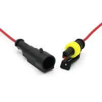 5/20/100 Kits de connecteurs auto étanches HID 1/2/3/4/5/6 broches 415V avec fil 15CM 18AWG pour câblage de faisceau de voiture/camion Fabriqué en Chine continentale