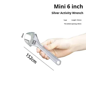 Cấp công nghiệp có thể điều chỉnh cờ lê thiết lập đa chức năng hộ gia đình lớn-mở cao su-tráng công cụ đo lường số liệu bán buôn - Product Image 5