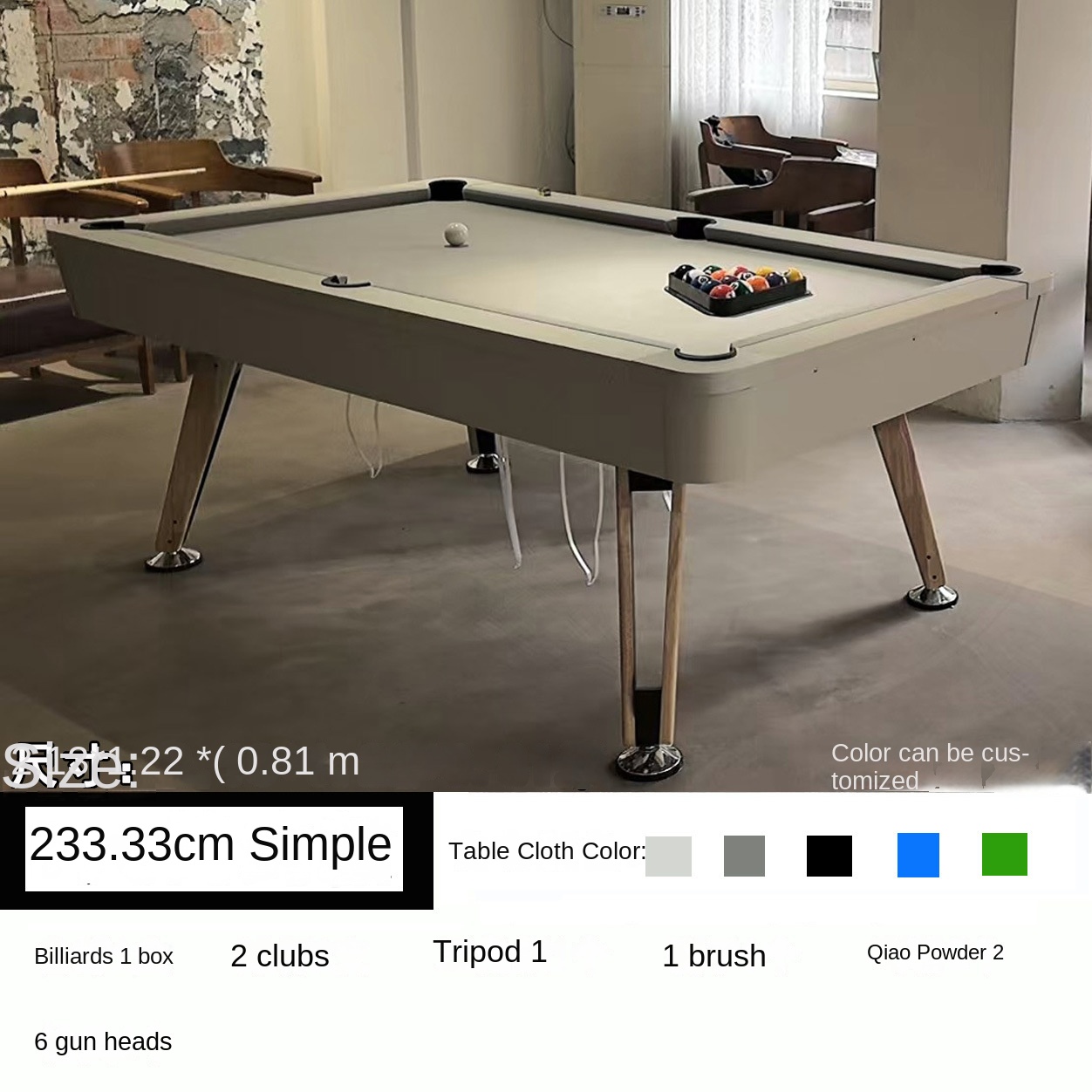 Encimera ligera de los 7ft
