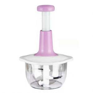 Hachoir Manuel Portable Magique pour Aliments, Éminceur d'Ail, Herbes, Légumes, Viande, Mixeur Antiadhésif en Bambou, Outils pour Fruits et Légumes - Product Image 4