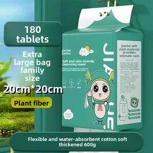 Toalla Facial Desechable para Bebés <span class=keywords><strong>Jane</strong></span> Wo, de 200x200mm, Gruesa, de Algodón Vegetal Suave, para Uso Materno-Infantil en el Hogar - Product Image 5