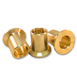 บูชหน้าแปลนถังขุดทำจากทองเหลือง ได้รับการรับรองมาตรฐาน IATF 16949  ชนิดหล่อลื่นในตัว ทำจากบรอนซ์ผสมกราไฟต์ ขนาด 100 มม. - Product Image 1