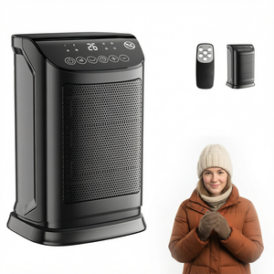 <span class=keywords><strong>TURU</strong></span> HOME Ventilatore Riscaldante 4-in-1 con Termostato 10°C-30°C-70°C, Oscillazione, Timer 12h, Telecomando, Riscaldatore PTC - Product Image 1