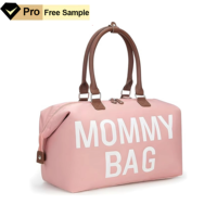 Ensemble de sacs à couches de voyage 2 pièces avec logo personnalisé, pochettes supplémentaires, matelas à langer imperméable, pare-soleil amovible, moustiquaire OEM ODM
