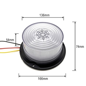 Công suất cao SAE hổ phách trắng Mini LED làm việc chiếu sáng mới cảnh báo offroad đèn nhấp nháy cho xe tải khai thác mỏ <span class=keywords><strong>Xenon</strong></span> đèn hiệu ánh sáng xoay - Product Image 2