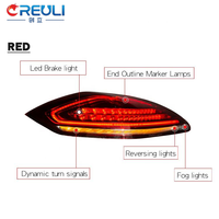 Nouveaux feux arrière de voiture 2009-2013, mise à niveau des feux arrière vers des feux arrière LED 970.2 pour Panamera 970.1, 5000 lumens, 5500K