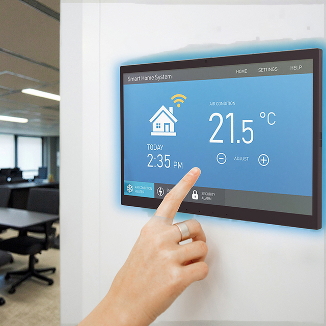 Factory OEM ODM 10.1 Inch 2+32GB Rk3566 Wall Mount Tablet Meeting Room Tablet Android 13 Tablet Optional POE NFC with Led Light