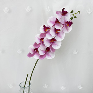 <span class=keywords><strong>Orchidée</strong></span> Artificielle Vintage à 9 Têtes de 101cm, Fleurs de Simulation de Phalaenopsis à Touche Réelle <span class=keywords><strong>pour</strong></span> la Maison en Plein Air, Saint Valentin, Halloween - Product Image 6