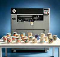 Printer UV Silinder Rotary Kecepatan Tinggi dengan Printhead Epson I1600, Sistem Suplai Tinta Tekanan Positif untuk Tumbler, Vas, Stoples, dan Tabung Kosmetik