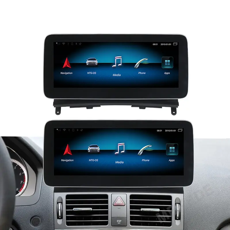 MEKEDE 10.25 "4G SIM android 9.0 8core con 4 + 64GB Android car dvd player per benz Classe C W204 2008-2010 NTG4.0 BT Video Stereo