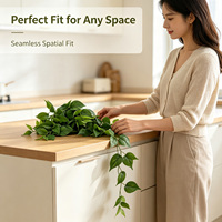 Plante artificielle rampante en forme de feuille de cœur, résistante aux UV, impression 3D, 55 cm, pour décoration intérieure Airbnb, vente directe usine