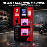 Nouvelle conception de distributeur automatique de nettoyage de casques de moto, machine de nettoyage de casques entièrement automatique et intelligente