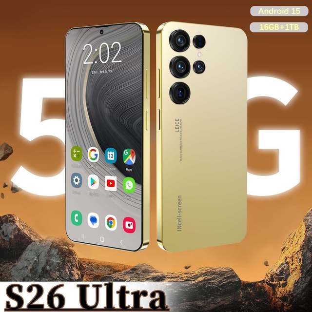 16GB+1TB Economical S26 Ultra 2026 Android Phone | Cheap Factory Price | Ultra HD Camera, Big Screen & LTE