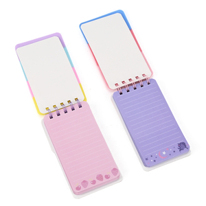 Quaderno <span class=keywords><strong>a</strong></span> Spirale con Copertina in Silicone per Ragazze e Bambini, Diario Kawaii <span class=keywords><strong>a</strong></span> <span class=keywords><strong>Righe</strong></span> Pastello, Blocco per Scrittura - Product Image 4