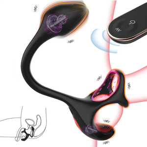 S-hande 3 in 1 anello di gallo multifunzione nuovo pene Delay all'ingrosso vibranti giocattoli sessuali anali giocattoli sessuali <span class=keywords><strong>per</strong></span> gli uomini - Product Image 1