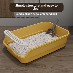 Gros Grand <span class=keywords><strong>Bac</strong></span> À Litière Pour Chat En Plastique <span class=keywords><strong>Pas</strong></span> <span class=keywords><strong>Cher</strong></span> Fournitures Pour Animaux Chiens Chats Toilette avec Caractéristiques Premium - Product Image 3