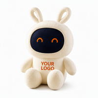 Peluche Mascotte Lapin Robot Personnalisée pour Cadeau d'Entreprise, Vente en Gros, Fabricant d'Animaux en Peluche Doux, OEM ODM en Vrac