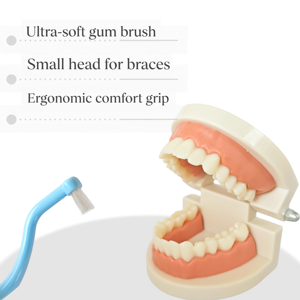 แปรงสีฟันกระจุกเดียวขนแปรงนุ่มปลายเรียวโลโก้กำหนดเอง หัวเล็ก แปรงซอกฟันสำหรับจัดฟันและทำความสะอาดฟันคุด - Product Image 2