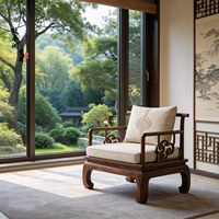 Fauteuil individuel de style chinois pour salon, usage domestique, décontracté, antique, rétro, moderne, nouveau, inspiré du Zen, classique, chaise d'hôte en bois massif