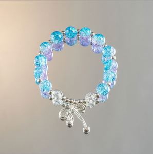 Pulsera de cuentas de cristal craquelado con diseño de gato Sweet Fantasy Popcorn, joyería de cuentas para mujer, pulseras de cristal, brazaletes para niñas - Product Image 3