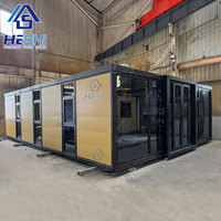 Maison de conteneur extensible préfabriquée de sécurité 20Ft 40Ft avec la villa préfabriquée de cuisine