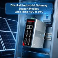 Gateway Industrial de Doble Modo 4G 5G para Riel DIN, RS485, Ethernet, Modbus, RTU, TCP, MQTT, Edge para Monitoreo de Redes Inteligentes