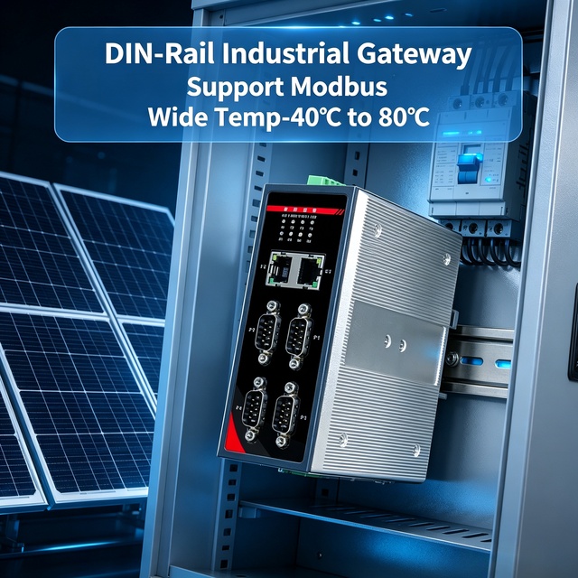 4G 5G Dual Mode DIN Rail Industrial Gateway RS485 Ethernet Modbus Gateway RTU TCP MQTT Edge for Smart Grid Monitor