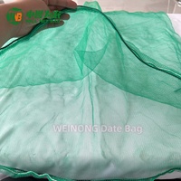 Sacs en filet pour palmiers à dattes, résistants aux UV, en HDPE robuste, maille Leno haute résistance, ventilés, avec cordon de serrage, pour la protection des fruits