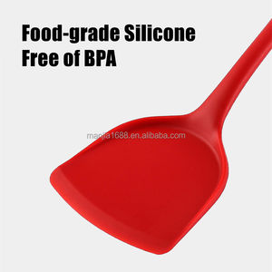 Manjia – ustensile de cuisine personnalisé en gros, longue <span class=keywords><strong>spatule</strong></span> en Silicone Design une pièce - Product Image 4