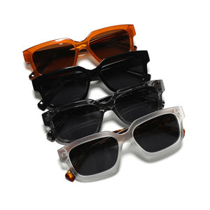 Gafas de sol polarizadas cuadradas TR90 de nuevo diseño Vintage para hombre, montura de acetato gris, Producto popular de alta calidad y superventas - Product Image 2