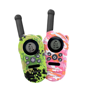 Anysecu Walkie Talkie para Niños, Batería <span class=keywords><strong>AA</strong></span>, Comunicación Bidireccional, Transceptor Portátil, 22 Canales, Radio con Linterna LCD para Regalos - Product Image 1