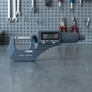 Micrómetro Digital Electrónico FERVI 50-75mm Precisión de 0.004mm para Mediciones Precisas - Product Image 3
