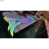 Enseignes lumineuses LED 3D dynamiques RGB personnalisées Denison pour salles de sport, étanches IP65, pour extérieur, avec garantie de 2 ans
