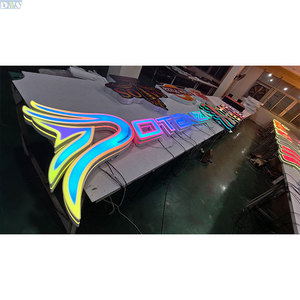 ป้ายร้านยิม Denison Custom Company แบบ RGB <span class=keywords><strong>Dynamic</strong></span> 3D LED ตัวอักษรเรืองแสง กันน้ำ IP65 สำหรับภายนอกอาคาร พร้อมการรับประกัน 2 ปี - Product Image 4