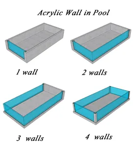 Piscina Acrílica Elevada de Esquina AUPOOL, Gran Oferta, <span class=keywords><strong>Precio</strong></span> de Piscina Acrílica con Ventana, Piscina Transparente - Product Image 6