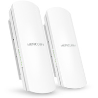 Mercury MWB505S - Conjunto de Puntos de Acceso Inalámbricos para Exteriores de 2.4G y 300Mbps, Nivel Empresarial, Alcance de 1KM